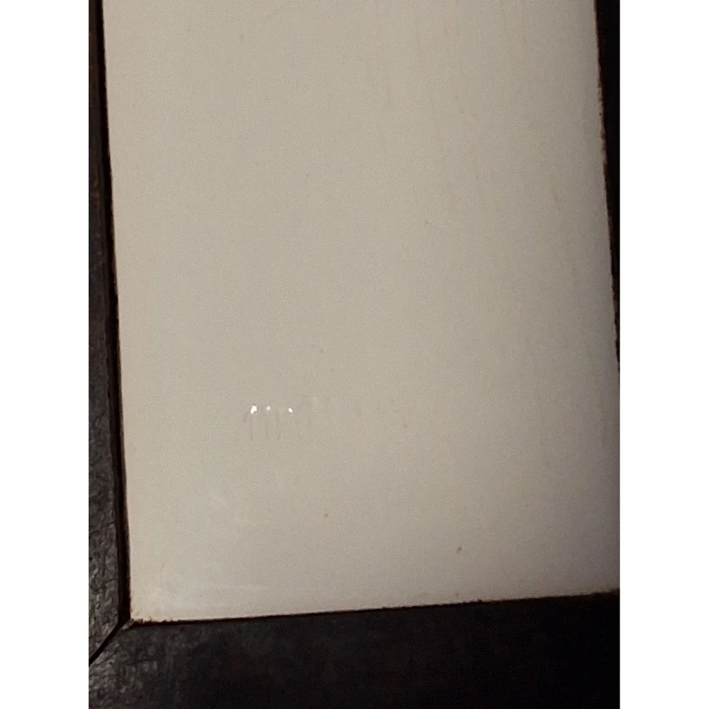 Vintage Germany Tiger Maple Wood and White Ceramic Bread Box Storage Container